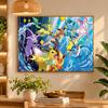 5D Diamond Painting Eevee Evolutions DIY Full Drill Diamond Art Kit Home Decoration
