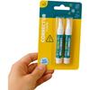 Pack of 2 Mini Quick-Drying White Fluid Correctors Compact Size for Office or School