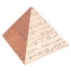 Metal Ashtray with Cover Retro Office Ornaments Smoking Gifts Egyptian Pyramids shape(Coppery )