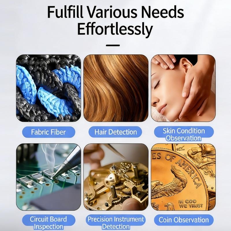 High Quality 1000X Magnification Digital Microscope With 4.3 Size Screen For Accurate Work