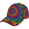 Żywy Psychedeliczny Wzór Mandali Czapka z Daszkiem Unisex dla Dorosłych Czapka Baseballowa Hip Hopowa Czapka Trucker Snapback Czapka Ojca