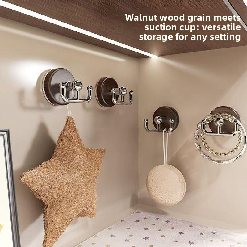 Sugkoppsdisk Dubbelkrok Badrum Borrfri Kraftig Lastbärande Hushållskrok