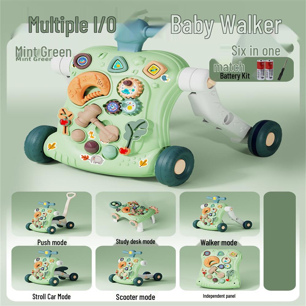 Adjustable 3-in-1 Baby Walker & Pushable Stroller Toy for Ages 0-3
