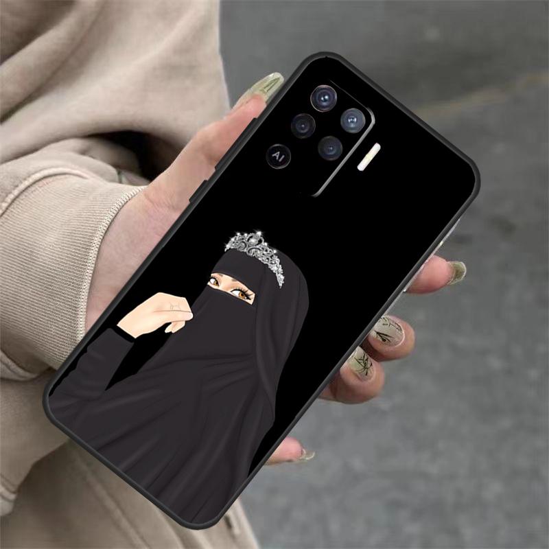 Islamic Muslim Hijabi Girls For OPPO A53S A57S A54 A74 A94 A17 A77 A58 A78 A98 A5 A9 A96 A76 A16 A52 A72 A79 A15 Case