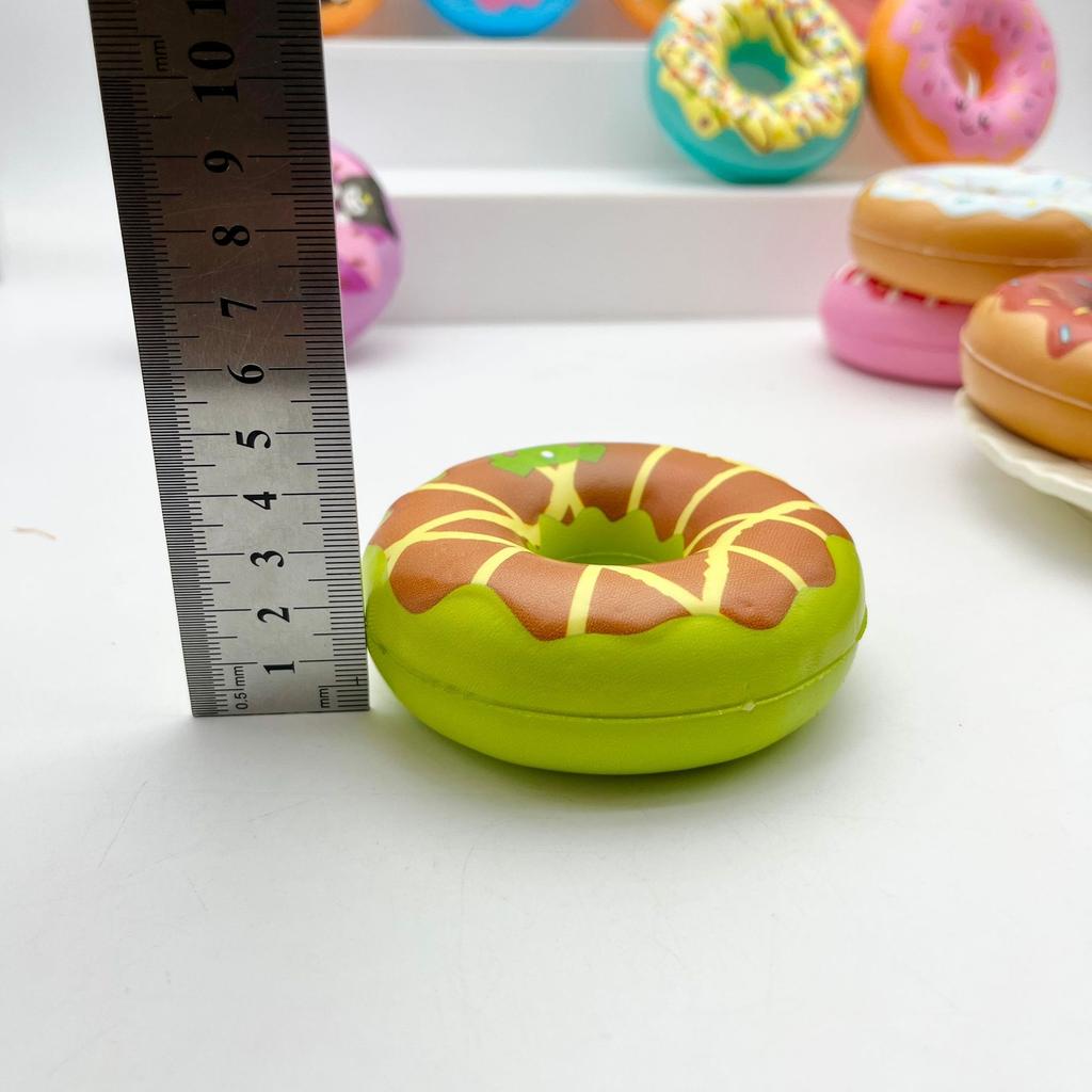 Donut Pu Slow Rebound Food Play Ornaments Pinch Music Foreign Simulation Cake Squishy