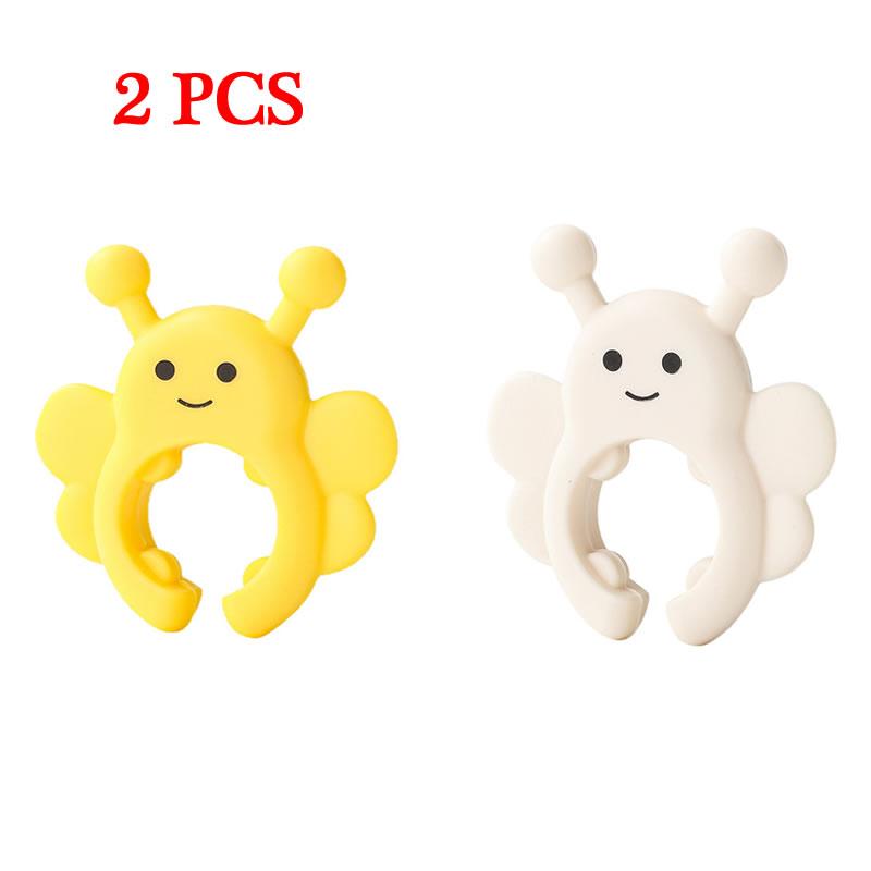 Silicone Spatula Rack Little Bee Anti Scalding Overflow Pot Clip Spoon Holder Clip Universal Shovel Rack Kitchen Gadget