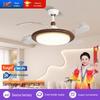 Minimalist Chinese-Style Silent Ceiling Fan with Light & Full Spectrum Eye Protection for Bedrooms & Restaurants
