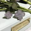 Voll Diamant Doppelblumenring Damen Offen auf Blumen Fingerring Paargeschenke und Schmuck