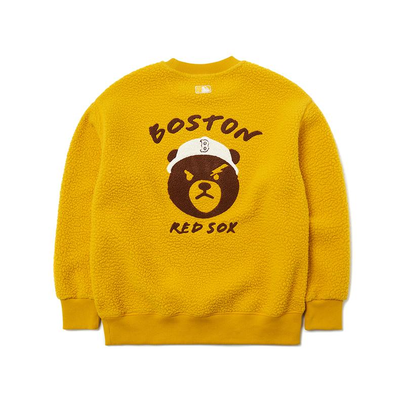 MLB Frowning Bear Collection Sweatshirts Unisex Crew Neck Moderate Regular 3AMTEC816-1 XS