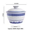 Exquisite Blue and White Retro Porcelain Bowl Set for Hotel and Home Use
