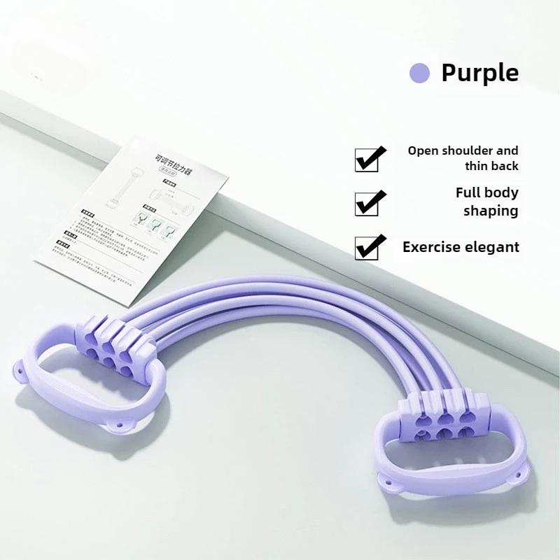 Hot Selling Open Chest Eight-figure Pull Rope Yoga Back Pull Rope Elastic Band Adjustable Cat Puller Home Elastic Band