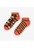 Low Men's Socks Not a Pair In Stripes and Oranges Art. 035 MORE ART.035 SK. MEN'S SHORT dM021 Mel.graphite/orange 43-46 EG022035B