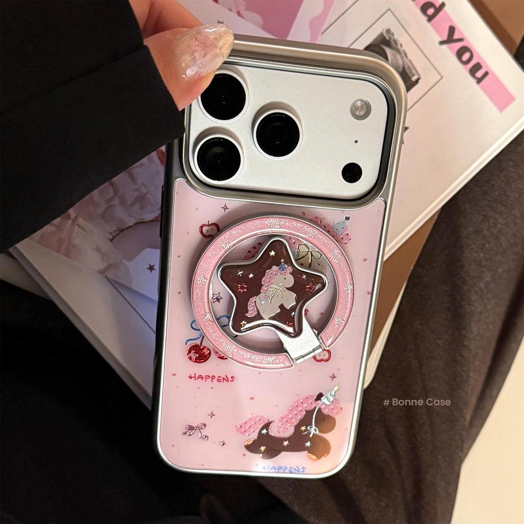 Pink Pony Magnetic Phone Case for iPhone 16, iPhone 17, and iPhone 17 Pro Max
