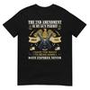 Pro Gun Second Aunisexdunisext Is My Gun Permit Usa American Flag TShirt
