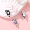 Cat Unique Siamese Themed Alloy Brooch Pin Fun Decorative Accessory For Clothing Bags And