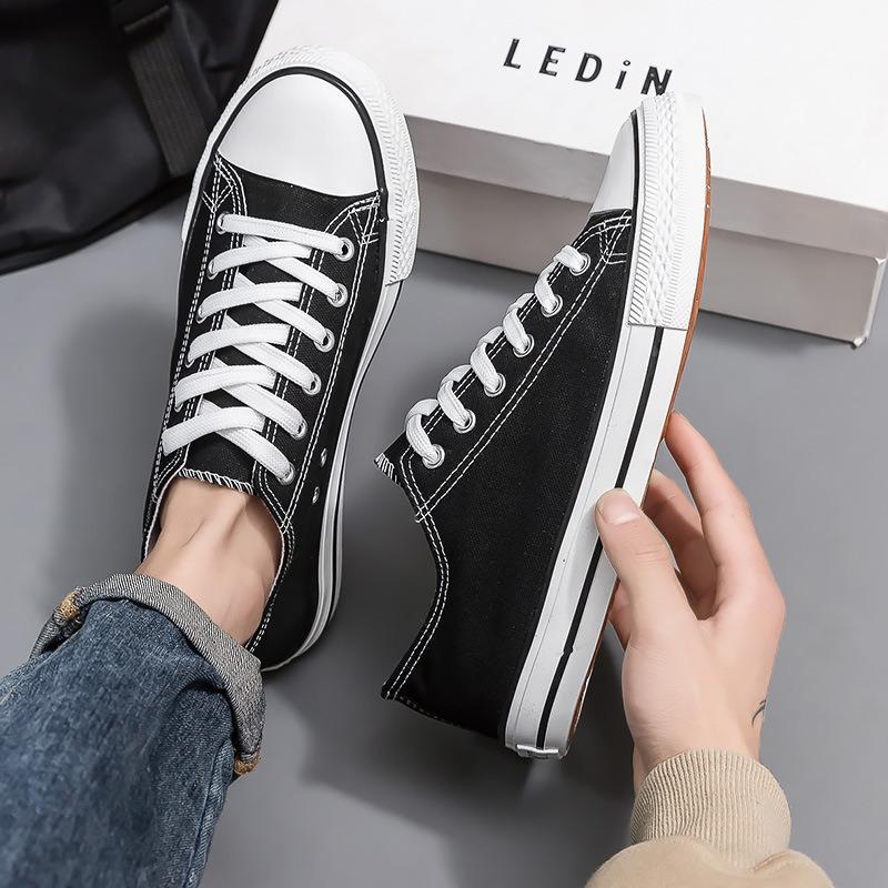 Canvas shoes men's casual couple men's shoes low-top small whiteboard shoes classic vulcanized shoes