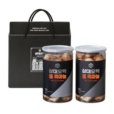 Samdae5baek Energy Tong Black Garlic Gift Set, 500g, 2 Pieces