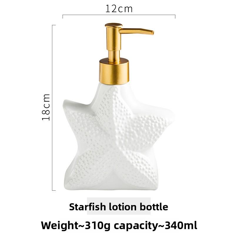 Nordic Ceramic Bottle Set for Shampoo Conditioner Soap Lotion Hotel Bathroom Accessories