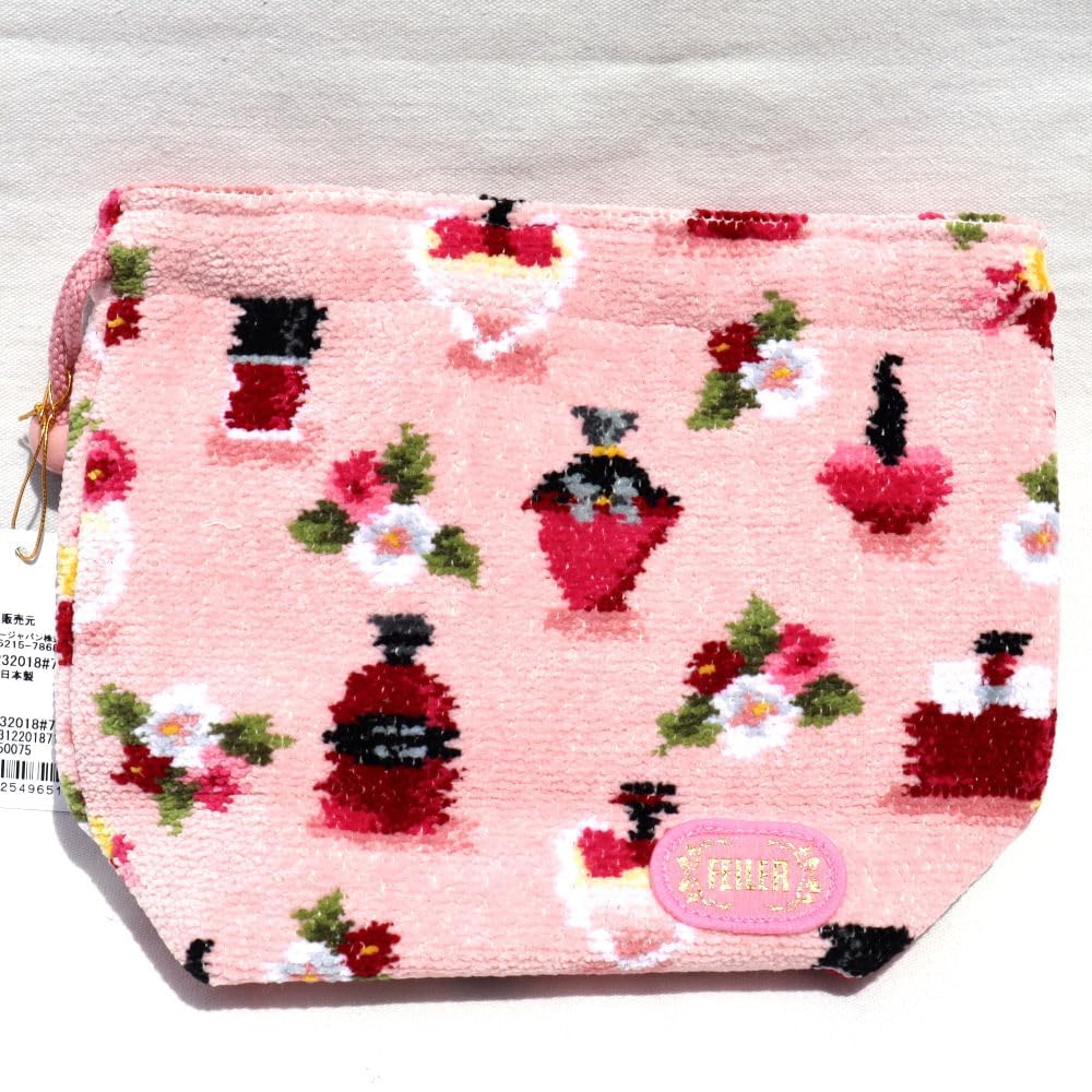 FEILER Pouch Drawstring Bag Fragrance Rose Pale Pink FRAGRANCE ROSE FRR-232018