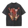 Japanese Legends Aka Manto Urban Graphic T-shirt Funny Japanese Style Y2k Vintage Washed T-shirts Men Aesthetic Oversized Tshirt