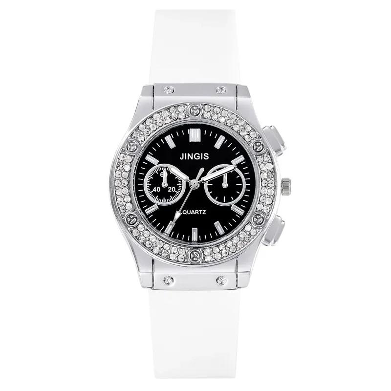 Silicone Women Watches Luxurious Brand Casual Diamond Female Quartz Wristwatches Simple Sport Clock Relogio Feminino