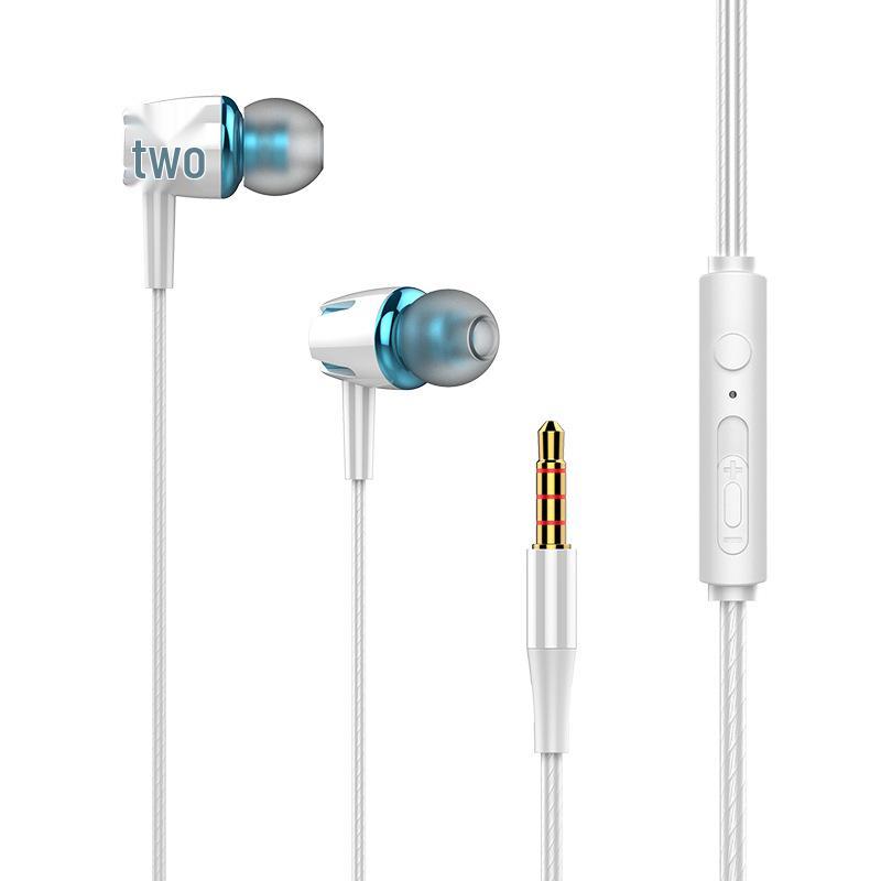 Luminous In-Ear Earphones with Extra Bass & Mic, Compatible with Vivo & Oppo Phones