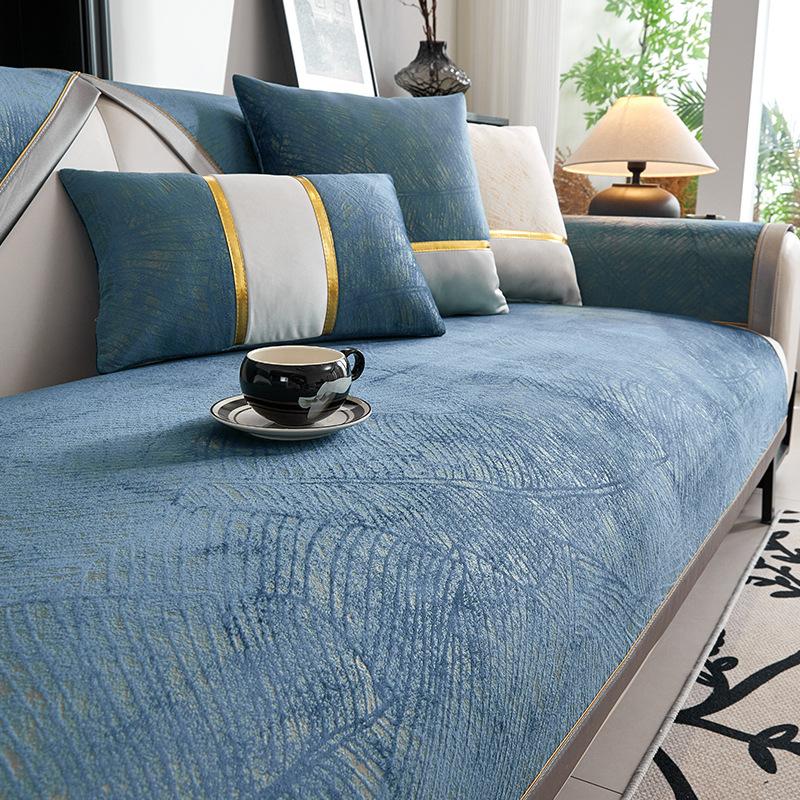 Sofa Cushion Light Luxury Modern High-End Four Seasons Universal Backrest Towel Cover Cloth Cushion Sofa Cover Cushion