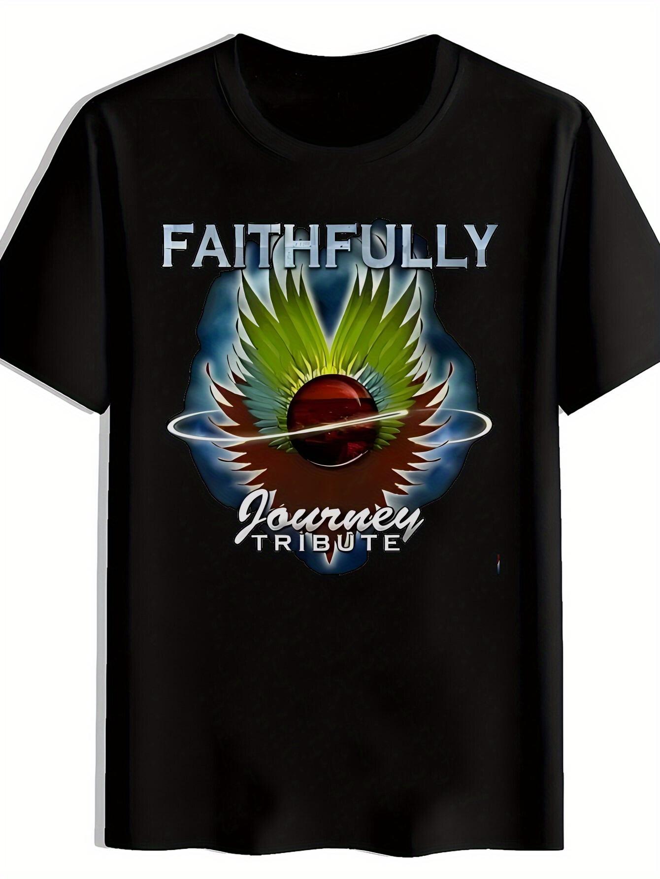 T-shirt Feather Print Summer - Short Sleeve Round Neck Casual Top with Feather XL