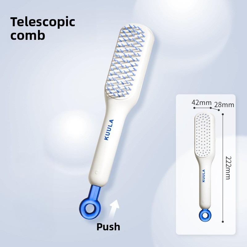 Viral Light Luxury Retractable Magic Comb - Scalp Cleansing, Hair Smoothing & Massage, Perfect for Women’s Home Hair Styling