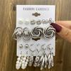 Metal Earrings Set Wholesale Trendy Colorful Butterfly Vintage Earring Set For Women Elegant Heart Dangle Wedding Party Jewelry