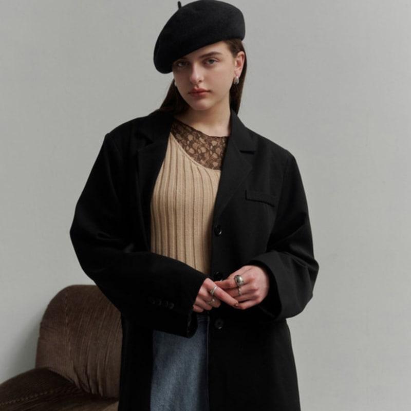LALA Wool Beret Baker Hat (Wool Gloves and Pouch Included)