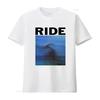 RIDE Nowhere 90er Shoegaze Band Musik Wellenmuster Druck T-Shirt vintage Gewaschen Mann Dehnbar Unisex Weich Mode Lässig Stilvoll