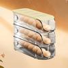 3PCS Ei Container Für Kühlschrank Kunststoff Stapelbar Auto Roll Ei Halter Lagerung Box für