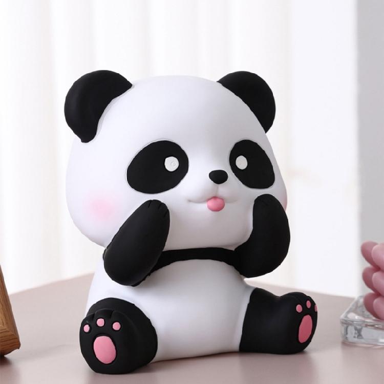 Convenient Coin Collector Animal Shaped Money Saving Jar Panda Piggy Banks Decor