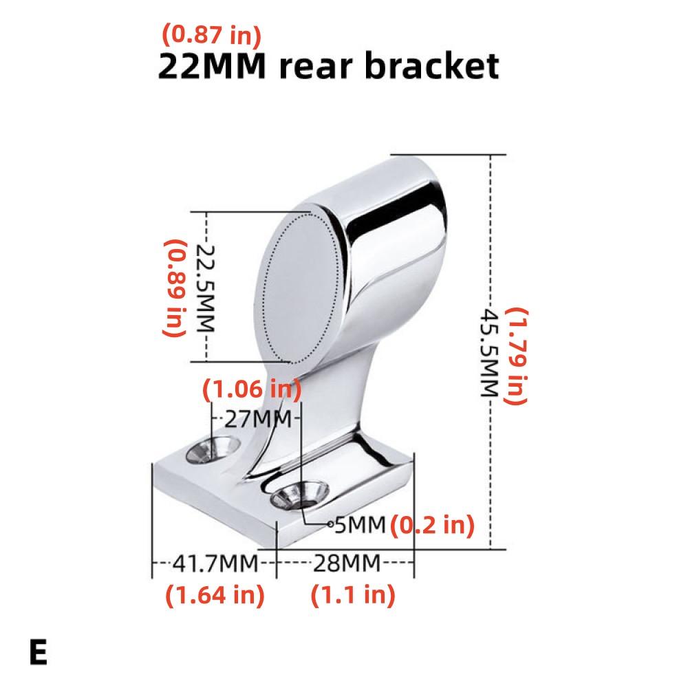 

Фитинги для морских поручней Передний/средний/концевой кронштейн Распорка Труба/трубка Морская фурнитура Нержавеющая сталь 316 E
