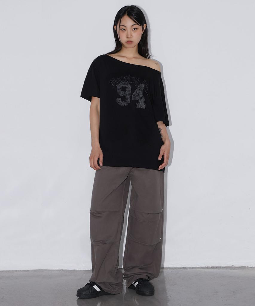 CHICKS Standard Parachute Pants Charcoal