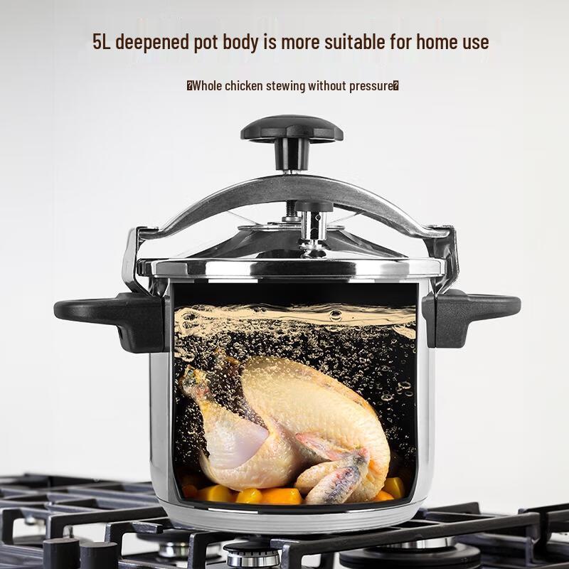 Zhenhui Life 3.2L 304 Stainless Steel Pressure Cooker with Dual Lids