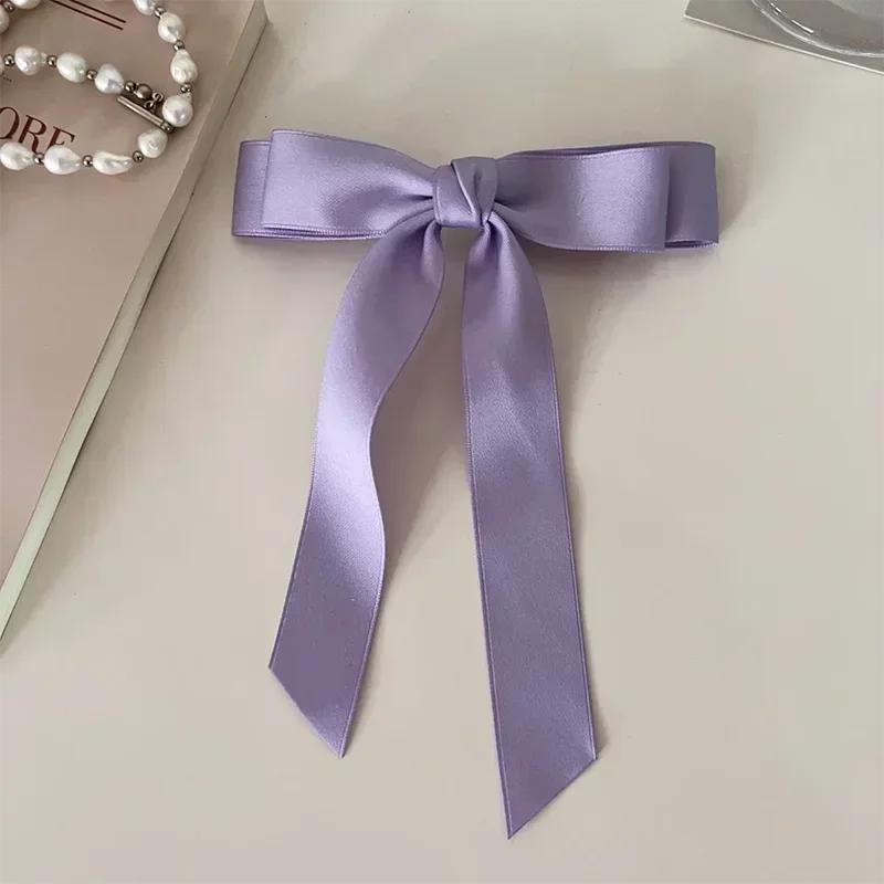 Fashion Cute Fabric Hair Bow Hairpin Women Ribbon Hair Clips Headwear Black White Bow Top Clip Female Hair Jewelry Accessories