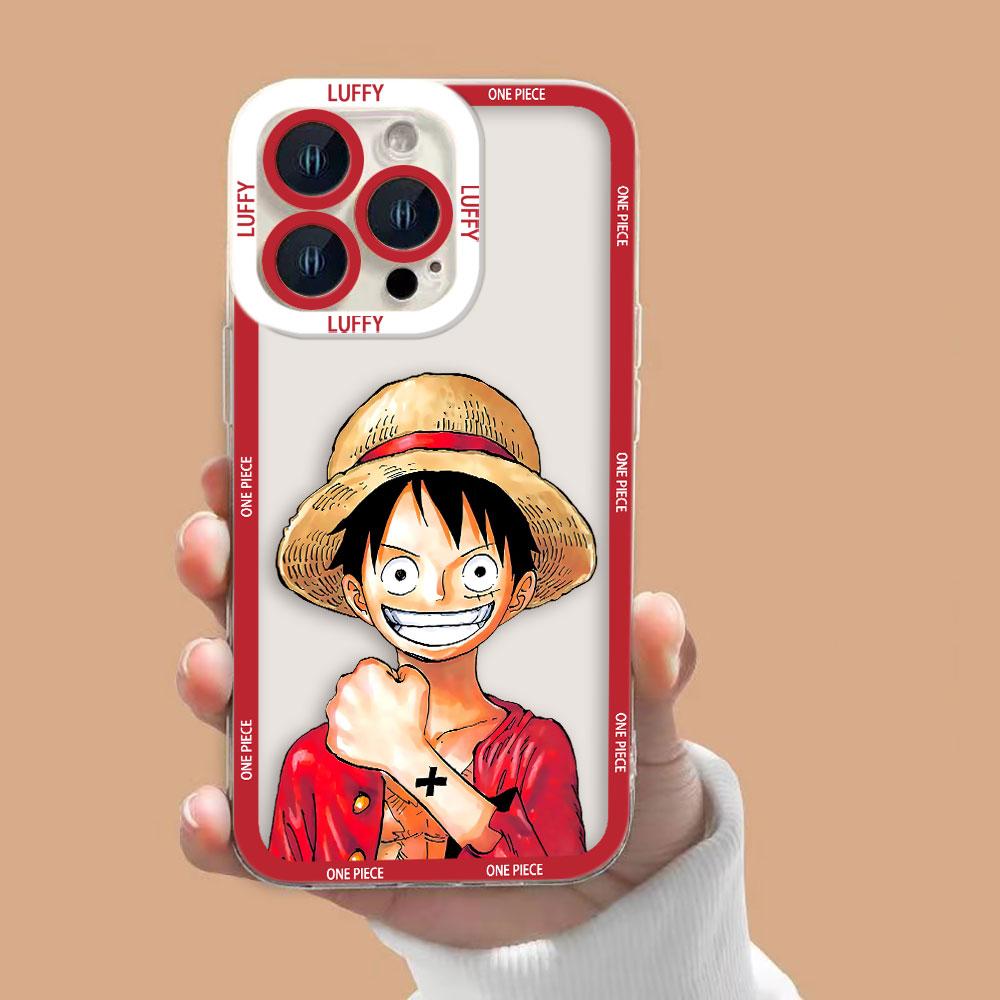 One P-Piece Luffy Nami Clear Phone Case For Samsung A02 A03 A04 A05 A05S A06 A7 A10 A12 A13 A14 A15 A16 A21S NOTE 10 20 Case