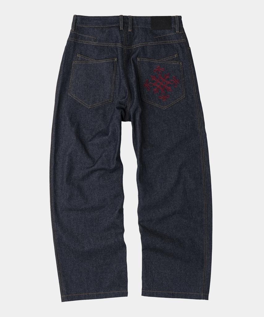 SLOWACID Back Logo Denim Pants [Indigo]