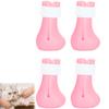 4pcs AntiScratch Cat Foot Covers   Silicone Pet AntiOff Claw Shoes Boots Cover(Mint Green )