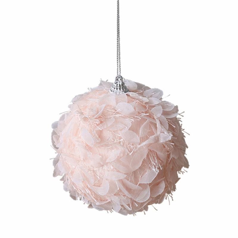Fuzzy Ball Christmas Tree Decorations Plush Ball Christmas Tree Hanging Ornament For Mantels Wreath Indoor and Outdoor