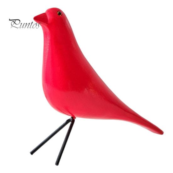 

Деревянное украшение в виде птицы, однотонная фигурка птицы, минималистская настольная статуя птицы для гостиной, спальни, офиса, стола красный