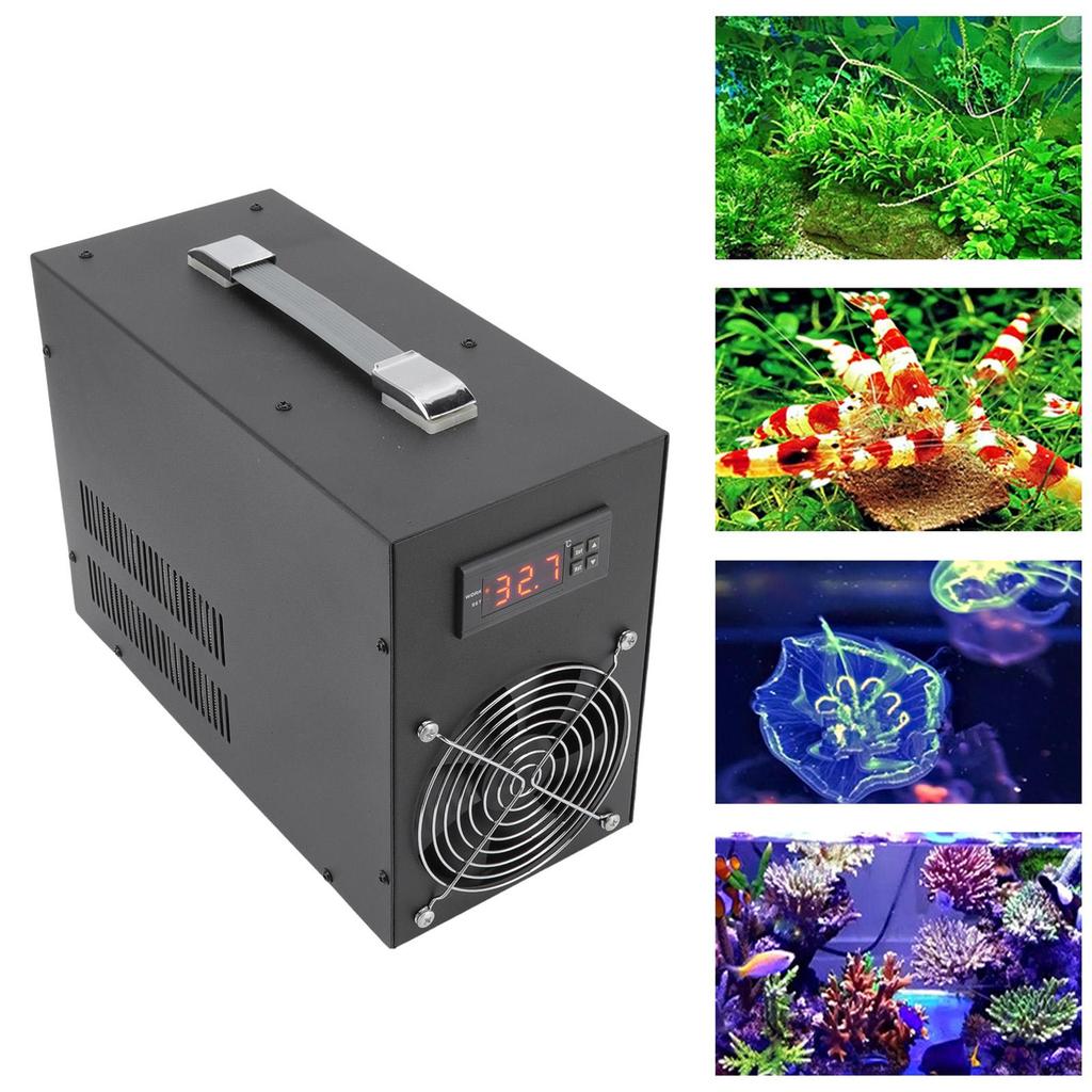 Refrigeratore d'Acqua per Acquario Silenzioso 280W Basso Consumo Energetico Refrigeratore d'Acqua Sistema di Raffreddamento per Acquari