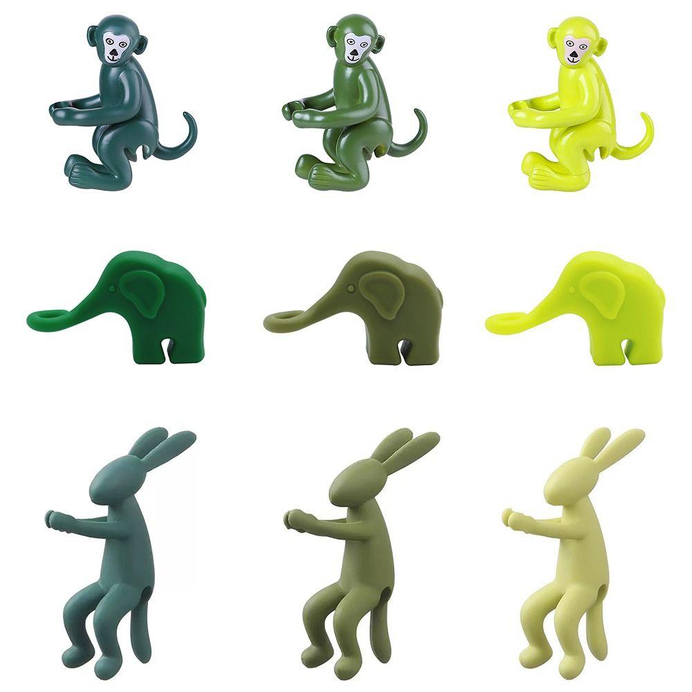 Rabbit/Monkey/Elephant Plant Stakes Silicone Hydroponics Stabilizer  Hydroponics System