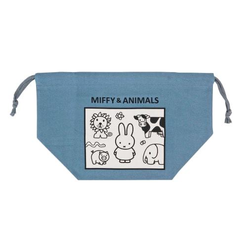 Kutsuwa Miffy & Animals Lunch Bag, MIFFY & ANIMALS Series MF886, Made In Japan