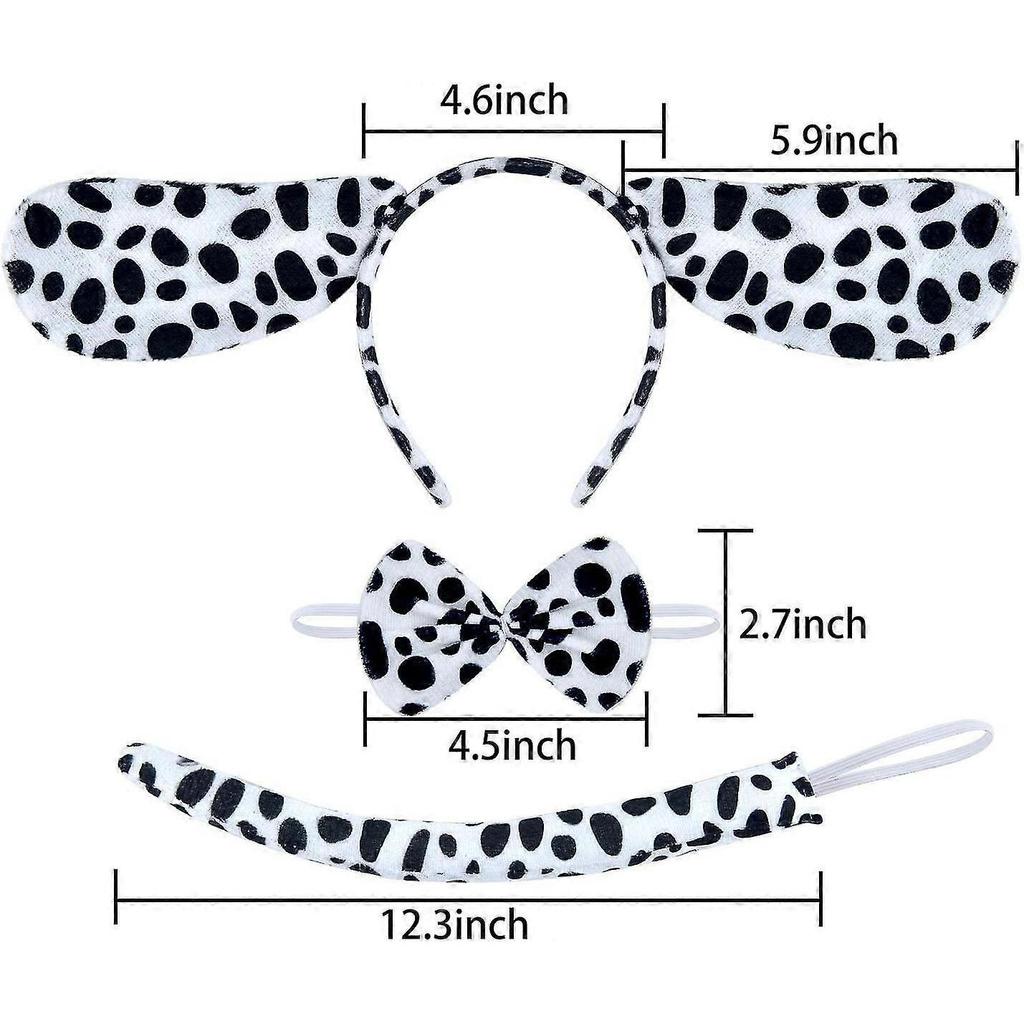 9 Pieces Christmas Dalmatian Cosplay Costume