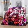 2025 H-Helluva Boss Blitzo Cartoon Soft Blanket,Soft Throw Blanket for Home Bedroom Bed Sofa Picnic Travel Cover Child Gift