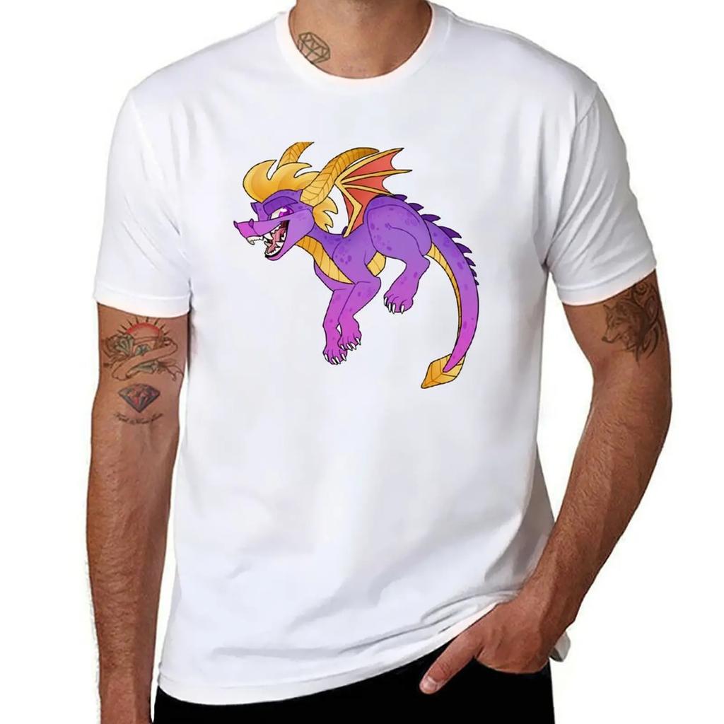 Classic purple dragon T-Shirt man clothes vintage t shirts man t shirt big and tall t shirts for men