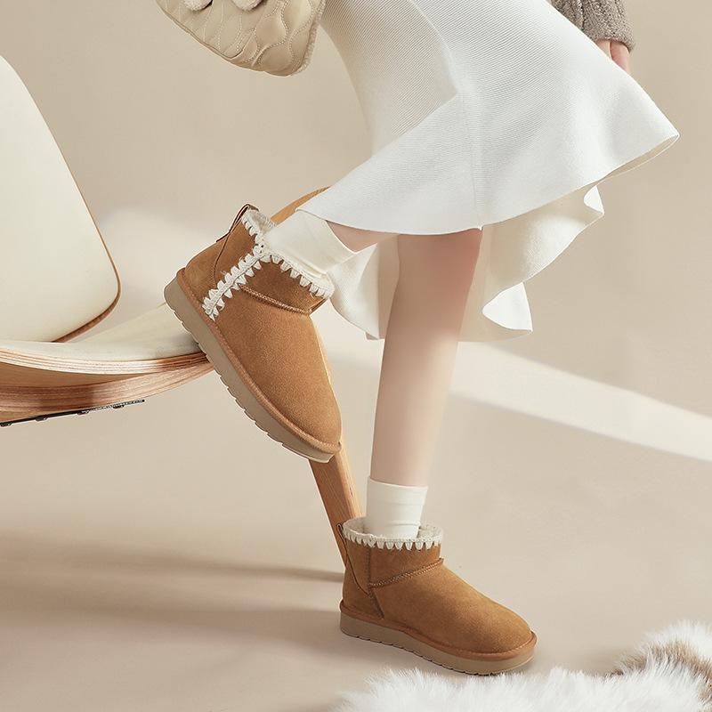Strictly selected velvet thickened snow boots women's winter new warm fashion cotton shoes casual Northeast cotton boots 2025